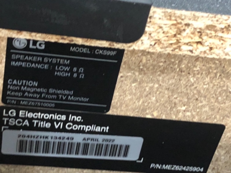 Photo 12 of NOT A COMPLETE SET MISSING BOX 1 ONLY BOX 2 
UNABLE TO TEST 
LG 5000W LOUDR Hi-Fi Entertainment System with Karaoke Creator, Black, CK99