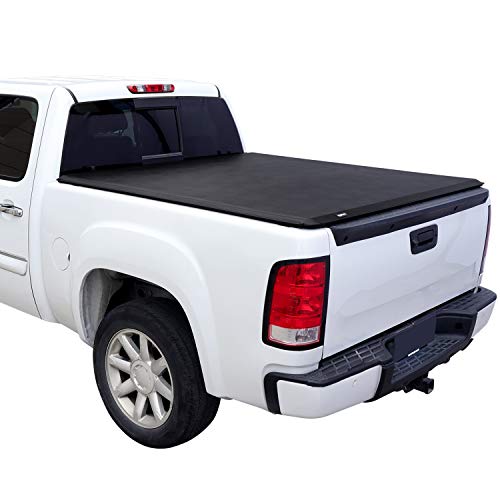 Photo 1 of Amazon Basics Soft Roll up Tonneau Cover for 2014-2019 Chevy Silverado, GMC Sierra 1500, Fleetside 5.8' Bed
