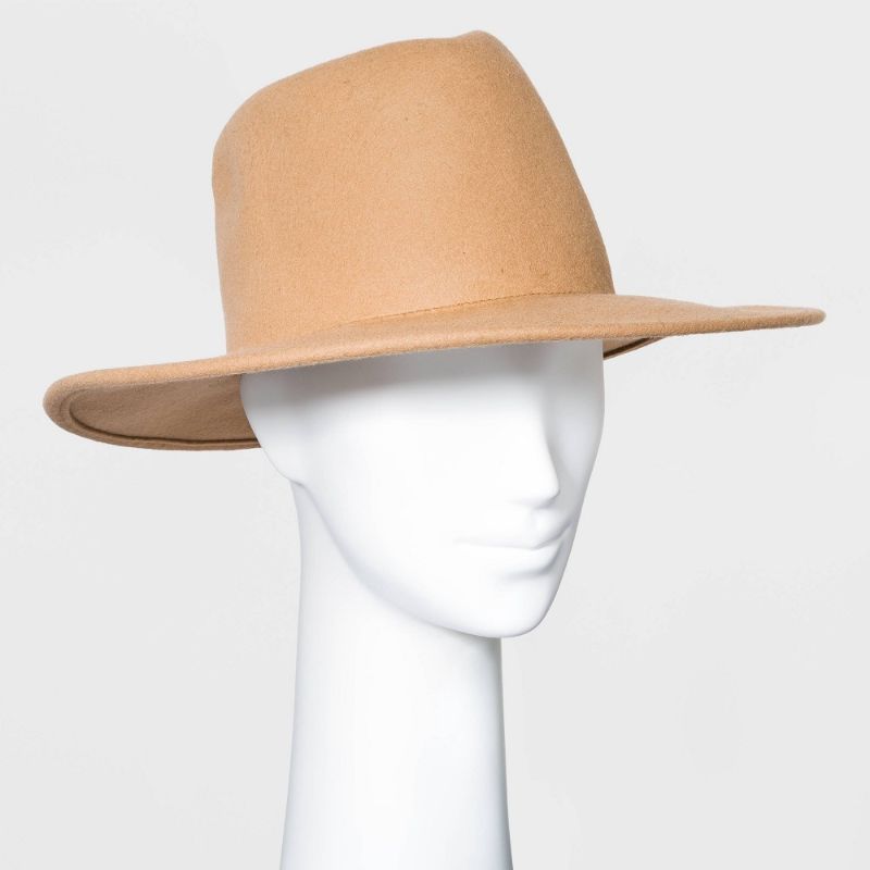 Photo 1 of Women' Wide Brim Felt Wetern Fedora Hat - Univeral Thread™
