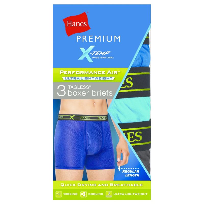 Photo 1 of Hanes Premium Men's Performance Ultralight Boxer Briefs Color Vary - M, Multicolored
