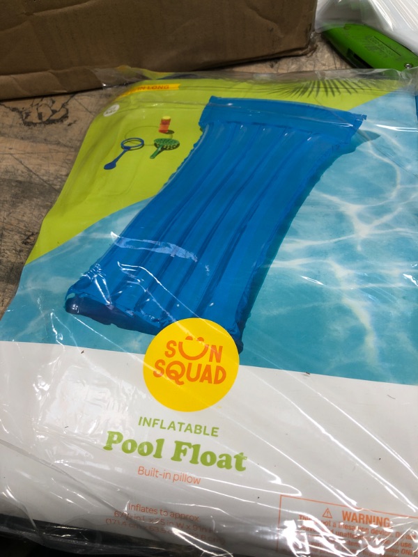 Photo 1 of Sun Squad - Inflatable Pool Float color varies 
