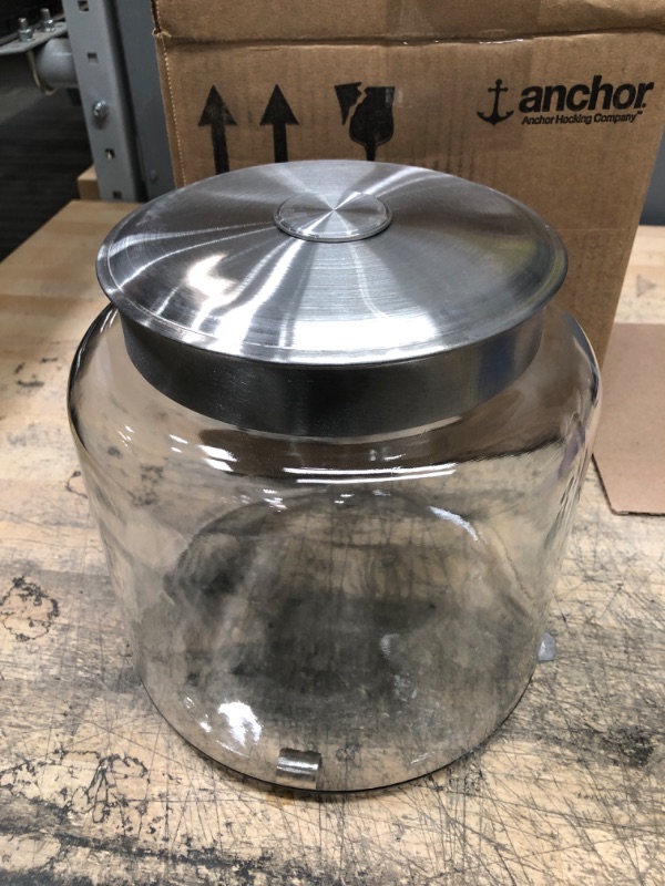 Photo 2 of Anchor Hocking 1.5 Gallon Montana Jar with Aluminum Lid