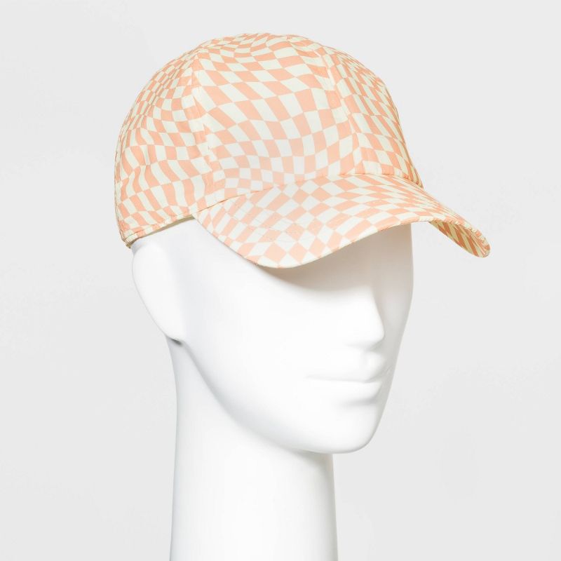 Photo 1 of 2  Women' Warped Check Print Baeball Hat - Wild Fable™
