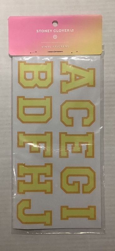 Photo 1 of  Stoney Clover Lane X Target Vinyl Stickers 2.5x2 Inch Letters