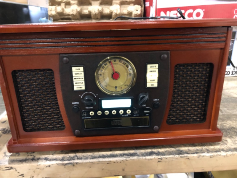 Photo 5 of Victrola 8-in-1 Bluetooth Record Player and Multimedia Center