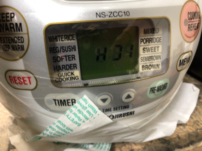 Photo 1 of Zojirushi, Made in Japan Neuro Fuzzy Rice Cooker, 5.5-Cup, Premium White
