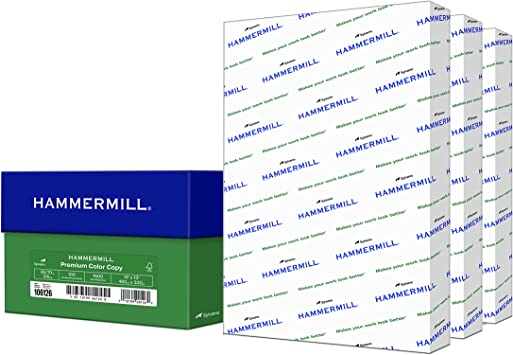 Photo 1 of Hammermill Printer Paper, Premium Color 28 lb Copy Paper, 19 x 13 - 3 Ream (1,500 Sheets) - 100 Bright, Made in the USA, 106126C
