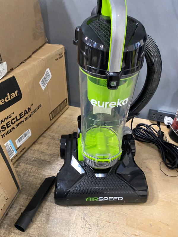 Photo 4 of Eureka Airspeed Ultra-Lightweight Compact Bagless Upright Vacuum Cleaner, Replacement Filter, Green
