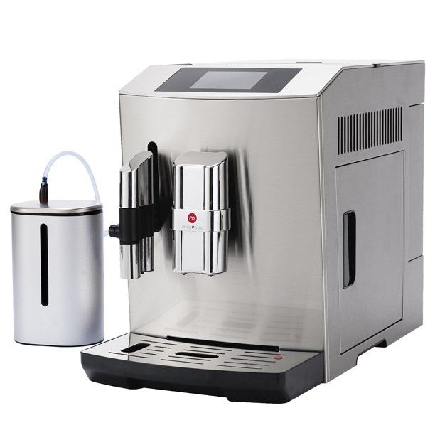 Photo 1 of Mcilpoog 2022New Fully Automatic Coffee Machine, Silver Full Metal, Super Automatic Espresso Machine with Milk can, WS-S7 can make Americano, Latte, Cappuccino, Hot Water
