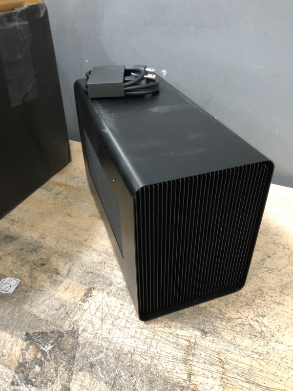 Photo 2 of Razer Core X Aluminum External GPU Enclosure (eGPU): Compatible with Windows & MacOS Thunderbolt 3 Laptops, NVIDIA /AMD PCIe Support, 650W PSU, Classic Black
