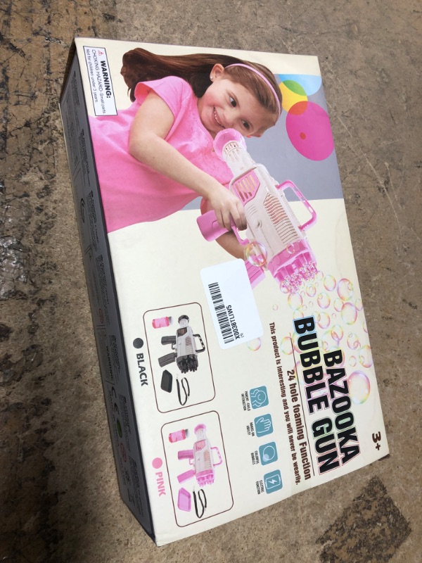Photo 1 of Big Rocket Bubble Gun Machine 5000+ Bubbles per Min, Electric Blower Mover Maker Water Toy, Best Birthday Gift in Indoor Outdoor Party Wedding Summer for Kids Girls Boys Toddler Adults Pink
