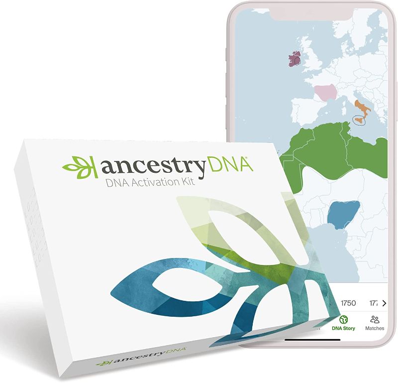 Photo 1 of 

Roll over image to zoom in
AncestryDNA: Genetic Ethnicity Test, Ethnicity Estimate, AncestryDNA Test Kit…