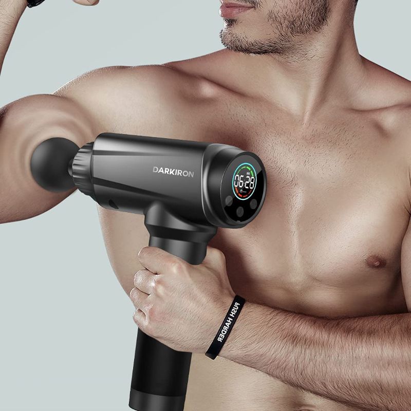 Photo 3 of DARKIRON Muscle Massage Gun, Percussion Massage Gun Deep Tissue Massager for Athletes with 10 Massage Heads (EM31)
