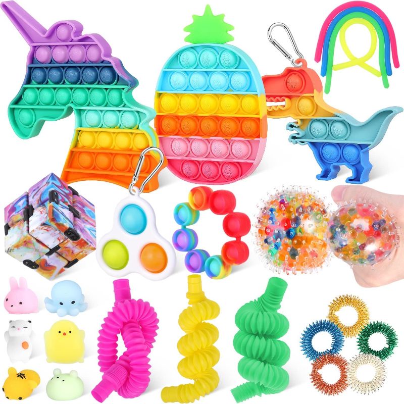 Photo 1 of ASONA Sensory Toys Packs, Stress & Anxiety Relief Tools Toys Set for Kids Adults, Autistic ADHD Toys, Party Favors Classroom Rewards Prizes Children Gifts Pinata Filler Toys-25 Pcs
