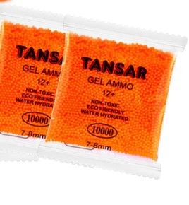 Photo 1 of 
Roll over image to zoom in
TANSAR Water Balls Beads Refill Ammo (7-8 mm,4 Pack,10000 Pieces Per Pack),Gel Splater Ball Blaster Bullets Made of Non-Toxic Eco Friendly Water Ball Compatible with Splatter Gall Gun,Orange Colour