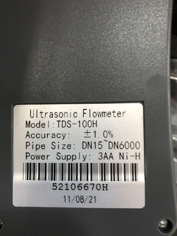 Photo 6 of CGOLDENWALL TDS-100H Handheld Portable Ultrasonic Flow Meter Flowmeter Clamp on Sensor -30~+110 Degree (DN15-6000mm)
