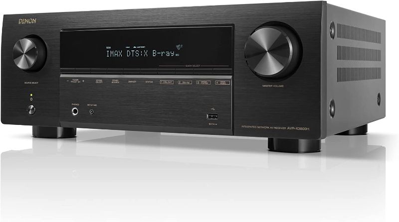 Photo 1 of Denon AVR-X3800H 9.4-Ch Receiver (2022 Model) - 8K UHD Home Theater AVR (105W X 9) Built-in Bluetooth, Wi-Fi & HEOS Multi-Room Streaming, Dolby Atmos, DTS:X, IMAX Enhanced & Auro 3D