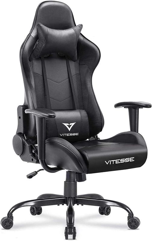 Photo 1 of VITESSE Ergonomic Gaming Gamer Chair for Adults, 330 lbs PC Computer Chair, Racing Gaming Office Chair, Silla Gamer Height Adjustable Swivel Chair with Lumbar Support and Headrest
