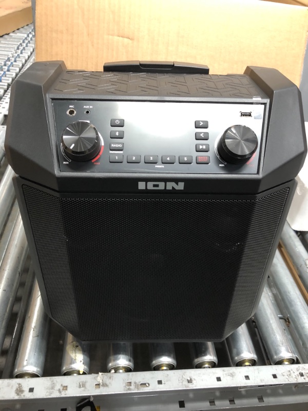 Photo 1 of Ion Audio Block Rocker Plus 100W Portable Speaker, Battery Powered with Bluetooth, Microphone & Cable, Am