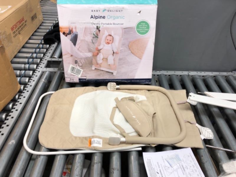 Photo 2 of Baby Delight Alpine Deluxe Portable Bouncer - Organic Oat