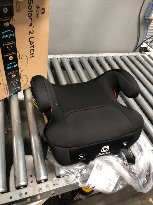 Photo 1 of Diono Solana 2 XL 2022, Dual Latch Connectors, Lightweight Backless Belt-Positioning Booster Car Seat, 8 Years 1 Booster Seat, Black
