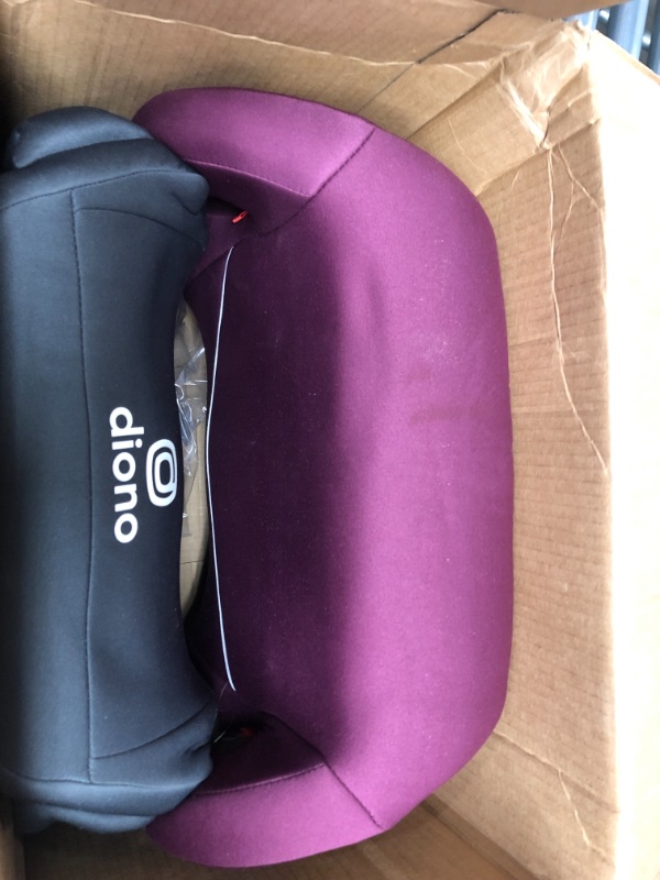 Photo 4 of Diono Solana, No Latch, Pack of 2 Backless Booster Car Seats, Lightweight, Machine Washable Covers, Cup Holders, Pink
