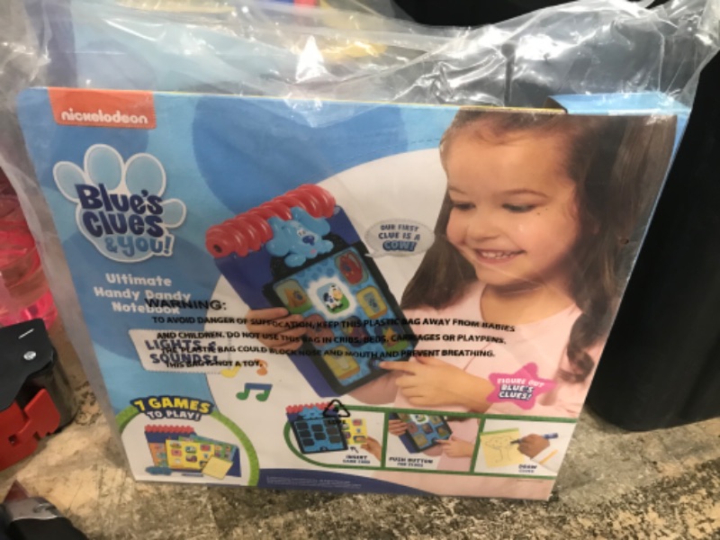 Photo 2 of Blue’s Clues & You! Ultimate Handy Dandy Notebook, Interactive Kids Toy with Lights and Sounds, Blue's Clues Game, by Just Play