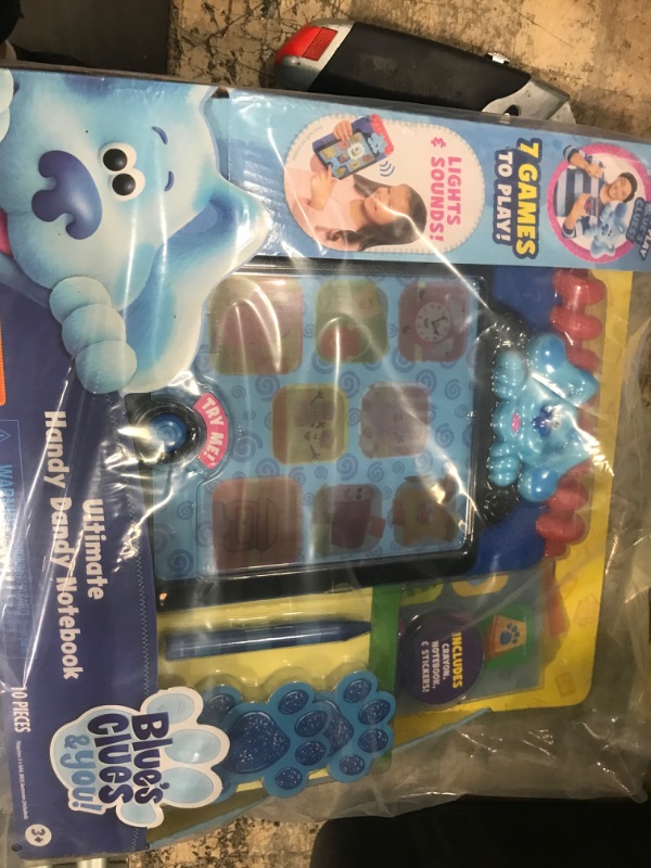 Photo 8 of Blue’s Clues & You! Ultimate Handy Dandy Notebook, Interactive Kids Toy with Lights and Sounds, Blue's Clues Game, by Just Play