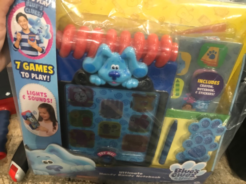 Photo 2 of Blue’s Clues & You! Ultimate Handy Dandy Notebook, Interactive Kids Toy with Lights and Sounds, Blue's Clues Game, by Just Play