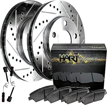 Photo 1 of Hart Brakes Rear Brakes and Rotors Kit |Rear Brake Pads| Brake Rotors and Pads| Ceramic Brake Pads and Rotors - PHCR.35164.02
