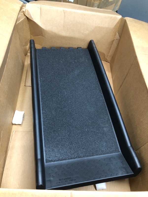 Photo 1 of PetSafe Happy Ride Folding Dog Ramp for Cars, Trucks, & SUVs - 62 Inch Portable Pet Ramp for Large Dogs with Siderails, Non-Slip - Weighs Only 10 lb, Supports up to 150 lb, Easy Storage, Folds in Half
