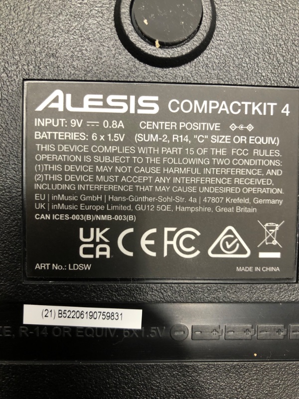 Photo 1 of Alesis CompactKit 4: 4-Pad Portable Tabletop Drum Kit
