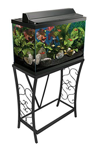 Photo 1 of Aquatic Fundamentals Metal Aquarium Stand (20 Gallon, Black)

