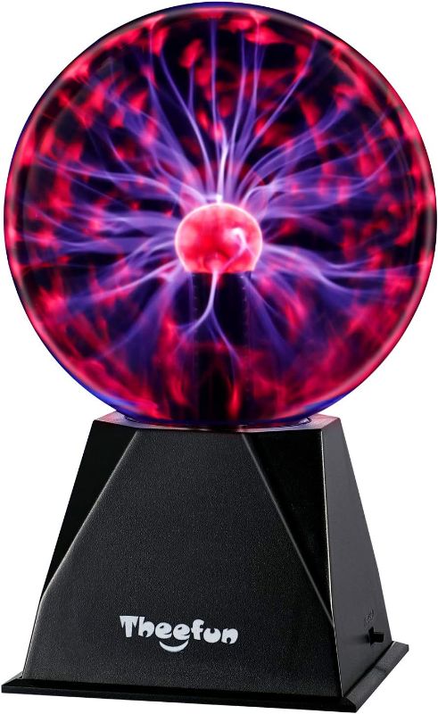 Photo 1 of 
DAMAGE FROM PLUG AREA
Plasma Ball: 6 Inch Plasma Globe Touch & Sound Sensitive Plasma Ball Lamp - Theefun Electric Ball Lightning Nebula Toys for Kids, Parties, Home, Prop, Decoration, Christmas Gifts
