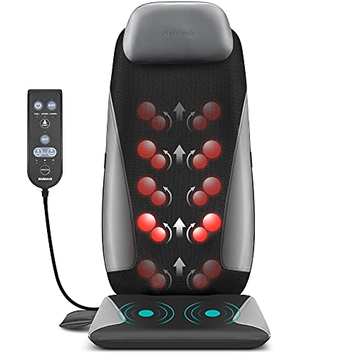 Photo 1 of Nekteck Shiatsu Neck & Back Massager with Heat, Deep Tissue Kneading Massage Chair Pad for Back, Waist, Thighs Pain Relief, Electric Massage Seat Cush
