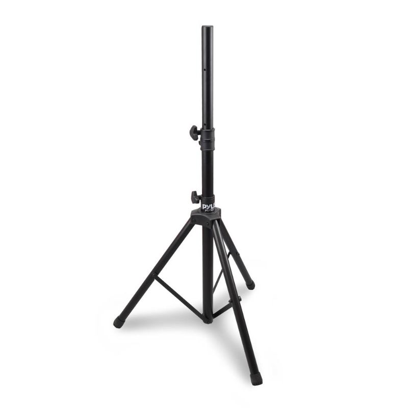 Photo 1 of Pyle PSTND1 3-Section Reinforced Steel Tripod Stand for Speakers with 35mm Insert, 100 Lbs Capacity, 82.7" Max Height
