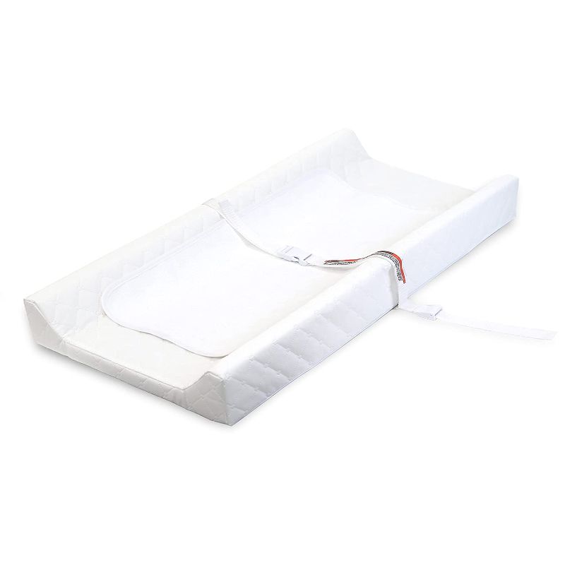 Photo 1 of ***RIPED**Summer Contoured Changing Pad – Includes Waterproof Changing Liner and Safety Fastening Strap with Quick-Release Buckle
