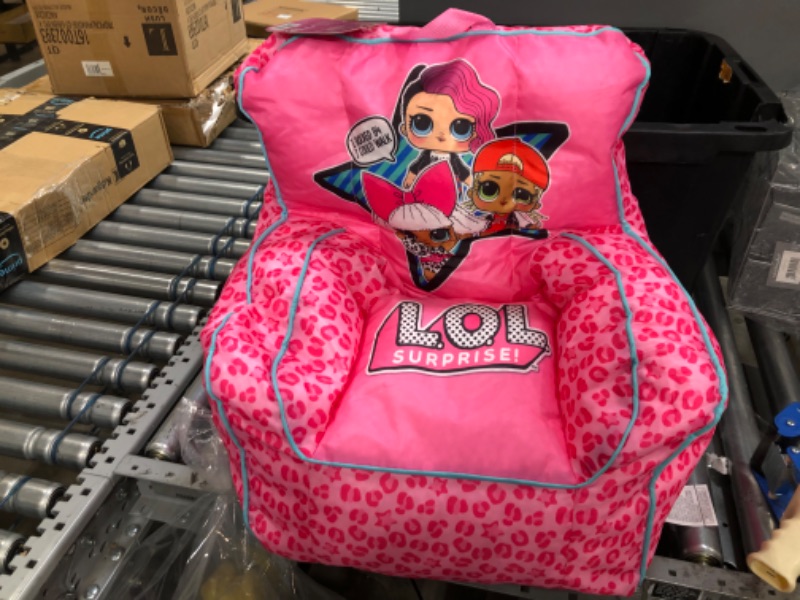 Photo 2 of  LOL Surprise Kids Nylon Bean Bag Chair with Piping & Top Carry Handle