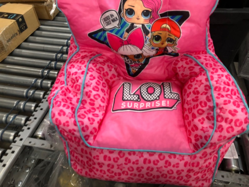 Photo 4 of  LOL Surprise Kids Nylon Bean Bag Chair with Piping & Top Carry Handle