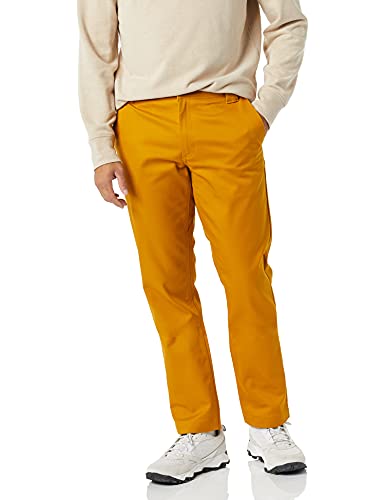 Photo 1 of Amazon Essentials Men's Stain & Wrinkle Resistant Straight-Fit Stretch Work Pant, Caramel, 36W X 30L
