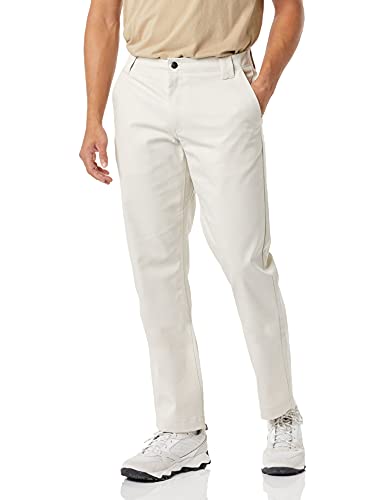 Photo 1 of Amazon Essentials Men's Stain & Wrinkle Resistant Slim-Fit Stretch Work Pant, Light Khaki Brown, 32W X 33L
