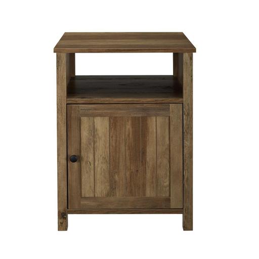 Photo 1 of AF18CRASTRO 18" Grooved Door Side Table - Reclaimed
