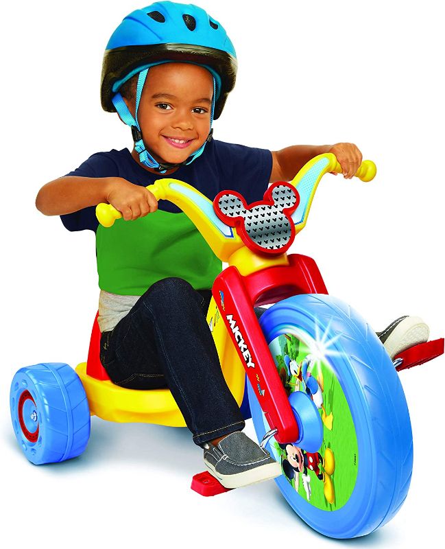 Photo 1 of **parts only** Fly Wheels Mickey and The Roadster Racers 95038 15" Junior Cruiser Ride-on, Ages 3-7"
