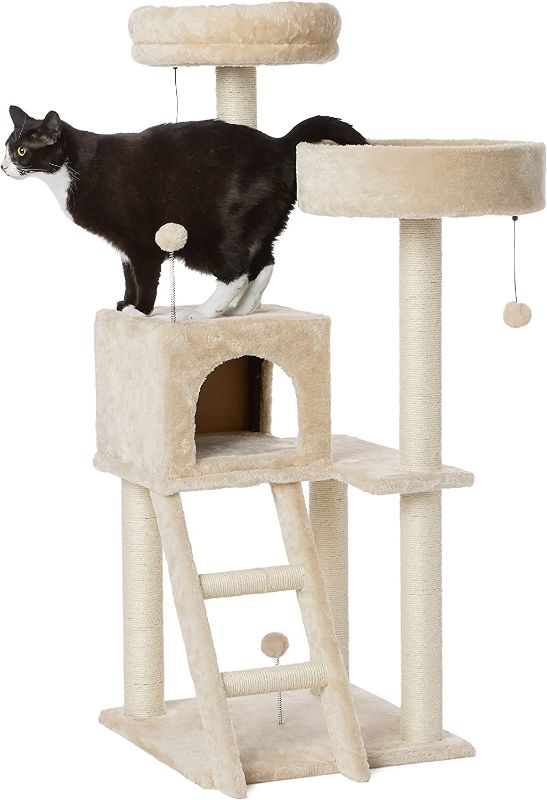 Photo 1 of Amazon Basics Cat Tree with Platform, Scratching Posts, X-Large Size
