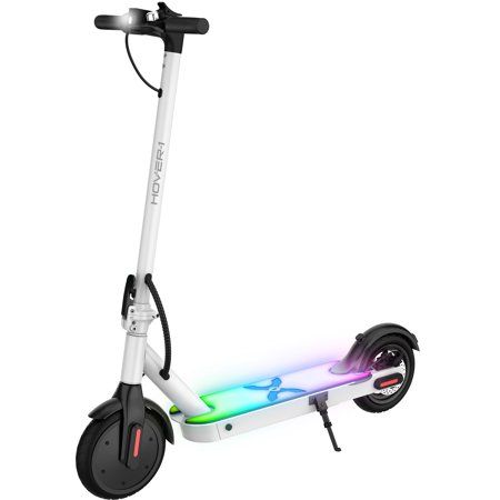 Photo 1 of Hover-1 Jive Electric Folding Scooter 8.5 Wheels 14 Mph Max Speed LED Deck Lights Built in Suspension in White

