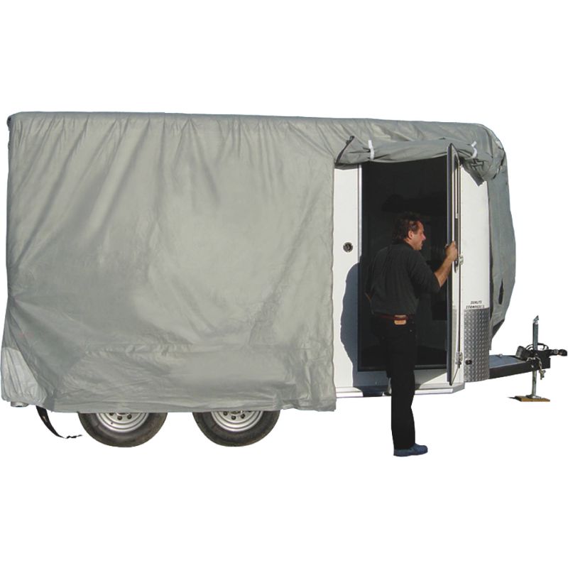 Photo 1 of ADCO 46002 SFS Aqua-Shed Bumper-Pull Horse Trailer Cover - 10'1" to 12'