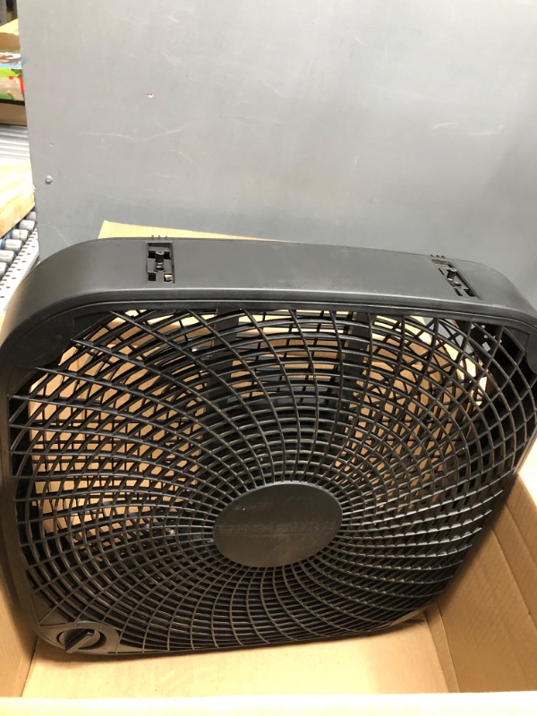 Photo 2 of Amazon Basics 3 Speed Box Fan *Does Not Contain Bottom Stand Support*