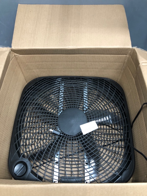 Photo 4 of Amazon Basics 3 Speed Box Fan *Does Not Contain Bottom Stand Support*