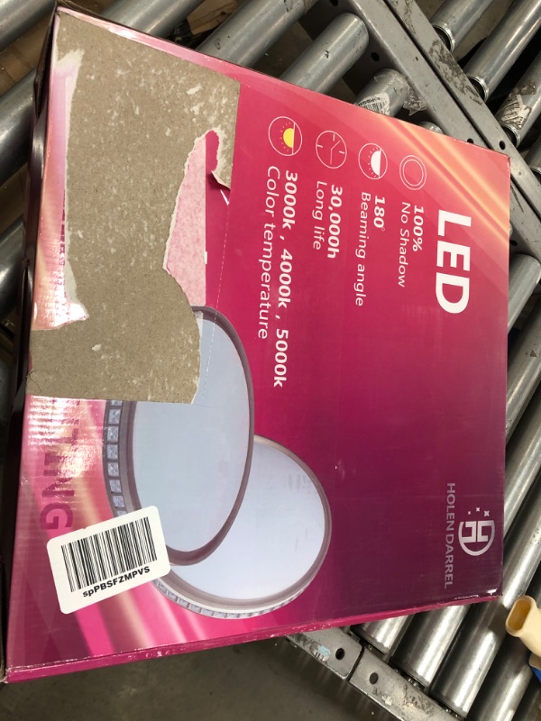 Photo 1 of 16 Inch LED Ceiling Light Fixture Flush Mount Gold Modern Crystal, 24W 3 Color Temperatures 3000k/4000k/5000k Adjustable,Holen Large Ceiling Lamp for Living Room Bedroom Kitchen Bathroom Hallway

