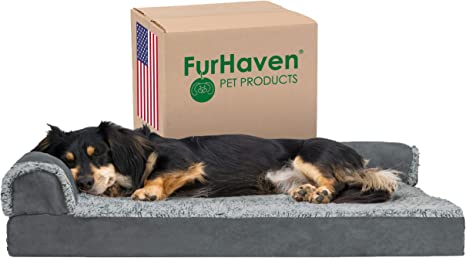 Photo 1 of  Orthopedic, Cooling Gel, and Memory Foam Pet Beds for Medium,Dogs and Cats - Two-Tone L Chaise, Southwest Kilim Sofa, Faux Fur Velvet Sofa Dog Bed, and More
